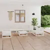 Image de vidaXL Salon de jardin 8 pcs - Bois de pin massif