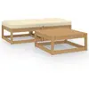 Image de VIDAXL Salon de jardin 3 pcs Bois de pin Marron miel