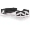 Image de vidaXL Salon de jardin 6 pcs - Bois de pin massif