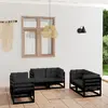 Image de vidaXL Salon de jardin 6 pcs - Bois de pin