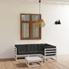 Image de Salon de jardin vidaXL 5 pcs - Blanc