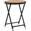 Image de Table à thé vidaXL - Noir Ø60x75 cm