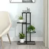 Image de vidaXL Support pour plantes - Noir Métal