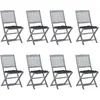 Image de VIDAXL Pliable Acacia Anthracite