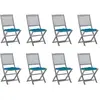 Image de VidaXL Chaises pliables d'extérieur - Acacia