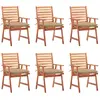 Image de vidaXL Chaises à manger d'extérieur