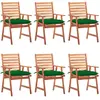 Image de vidaXL Chaises à manger d'extérieur - Lot de 6
