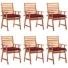 Image de vidaXL Chaises à manger d'extérieur lot de 6 - Acacia