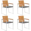 Image de Chaises de jardin vidaXL Bois d'acacia x4