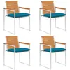 Image de vidaXL Chaises de Jardin Lot de 4 Acacia