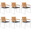 Image de vidaXL Chaises de jardin avec coussins - Bois d'acacia