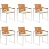 Image de vidaXL Chaises de Jardin Lot de 6 Acacia