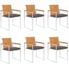 Image de vidaXL Chaises de jardin avec coussins - Bois d'acacia