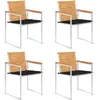 Image de Chaises de Jardin 4 Pièces VIDAXL - Teck Massif