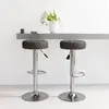 Image de vidaXL Tabourets Noir Tissu