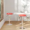 Image de VIDAXL Tabourets de bar (2 pcs) rouge similicuir