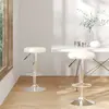 Image de vidaXL Tabourets crème similicuir