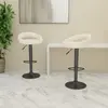 Image de VidaXL Tabourets velours crème