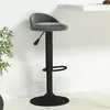 Image de vidaXL Tabouret de bar - Velours Gris foncé
