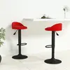 Image de VidaXL Tabourets de bar - Rouge bordeaux - Lot de 2