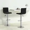 Image de VidaXL Tabourets Velours Noir (2)
