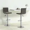 Image de vidaXL Tabouret de bar - Gris foncé Velours