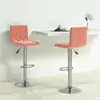 Image de vidaXL Tabourets de bar - Rose Velours