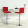 Image de vidaXL Tabourets de bar Bordeaux Velours - Lot de 2
