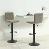 Image de VidaXL Tabourets Gris Velours