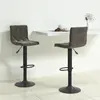 Image de VIDAXL Tabourets de Bar 2 pcs Velours - Gris Foncé
