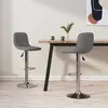 Image de vidaXL Tabourets de bar - Gris clair