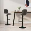 Image de vidaXL Tabouret de bar - Lot de 2 - Gris foncé