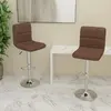 Image de vidaXL Tabourets de Bar Marron Tissu