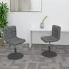 Image de vidaXL Lot de 2 chaises gris foncé