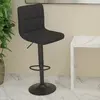 Image de vidaXL Tabouret Noir Tissu