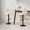 Image de VIDAXL Tabouret Velours Crème (x2)