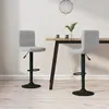 Image de vidaXL Tabourets de bar - 2 pcs - Gris Clair