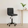 Image de vidaXL Chaise Pivotante de Bureau Noir Velours