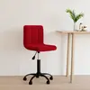 Image de VIDAXL Chaise de bureau pivotante - Rouge Bordeaux