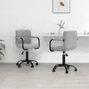 Image de VidaXL Chaises pivotantes 2 pcs - Gris clair velours