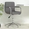 Image de vidaXL Chaise pivotante de bureau Gris foncé