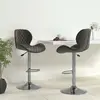 Image de Lot de 2 tabourets de bar gris foncé