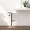 Image de vidaXL Tabouret de bar Blanc Similicuir
