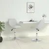 Image de vidaXL Chaises à manger - Similicuir blanc