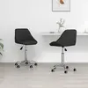 Image de vidaXL Chaises à manger pivotantes (Lot de 2) - Noir