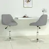 Image de VidaXL 2 Chaises Pivotantes Gris clair
