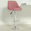 Image de vidaXL Tabouret de bar - Rose, Velours