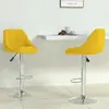 Image de VidaXL Tabourets Jaune Velours