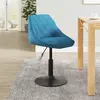 Image de vidaXL Tabouret de bar - Bleu Velours