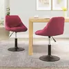 Image de VidaXL 335333 - Lot de 2 chaises // Velours bordeaux